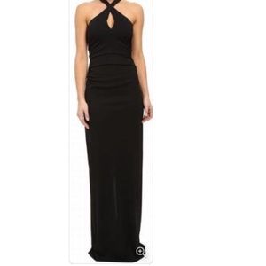 Nicole Miller Black Halter Dress